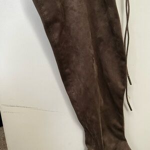 Raf Simons Taupe Over-the-Knee Boots